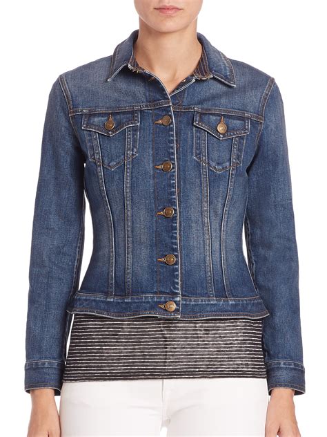 burberry jean jacket cuff|burberry denim jacket women's.